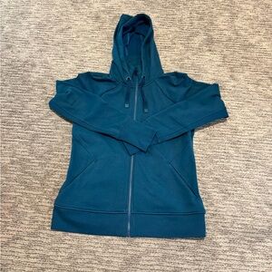 Teal Zip-Up Hoodie
